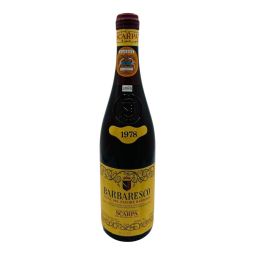 Vintage Bottle - Scarpa Barbaresco DOC "Vigne del Payoré Barberis" 1978 0,75 lt. CLEAR COLOR - COD. 10975 - Enoteca Bevi Bene