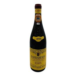 Vintage Bottle - Scarpa Barbaresco DOC "Vigne del Payoré Barberis" 1978 0,75 lt. CLEAR COLOR - COD. 10980 - Enoteca Bevi Bene