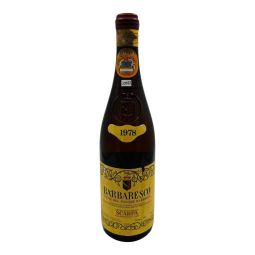 Vintage Bottle - Scarpa Barbaresco DOC "Vigne del Payoré Barberis" 1978 0,75 lt. CLEAR COLOR - COD. 10982 - Enoteca Bevi Bene