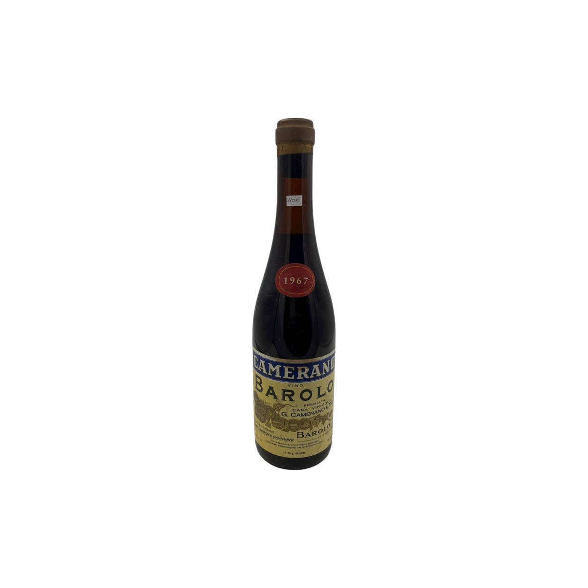 Vintage Bottle - G. Camerano Barolo DOC 1967 0,72 lt. - COD. 11005