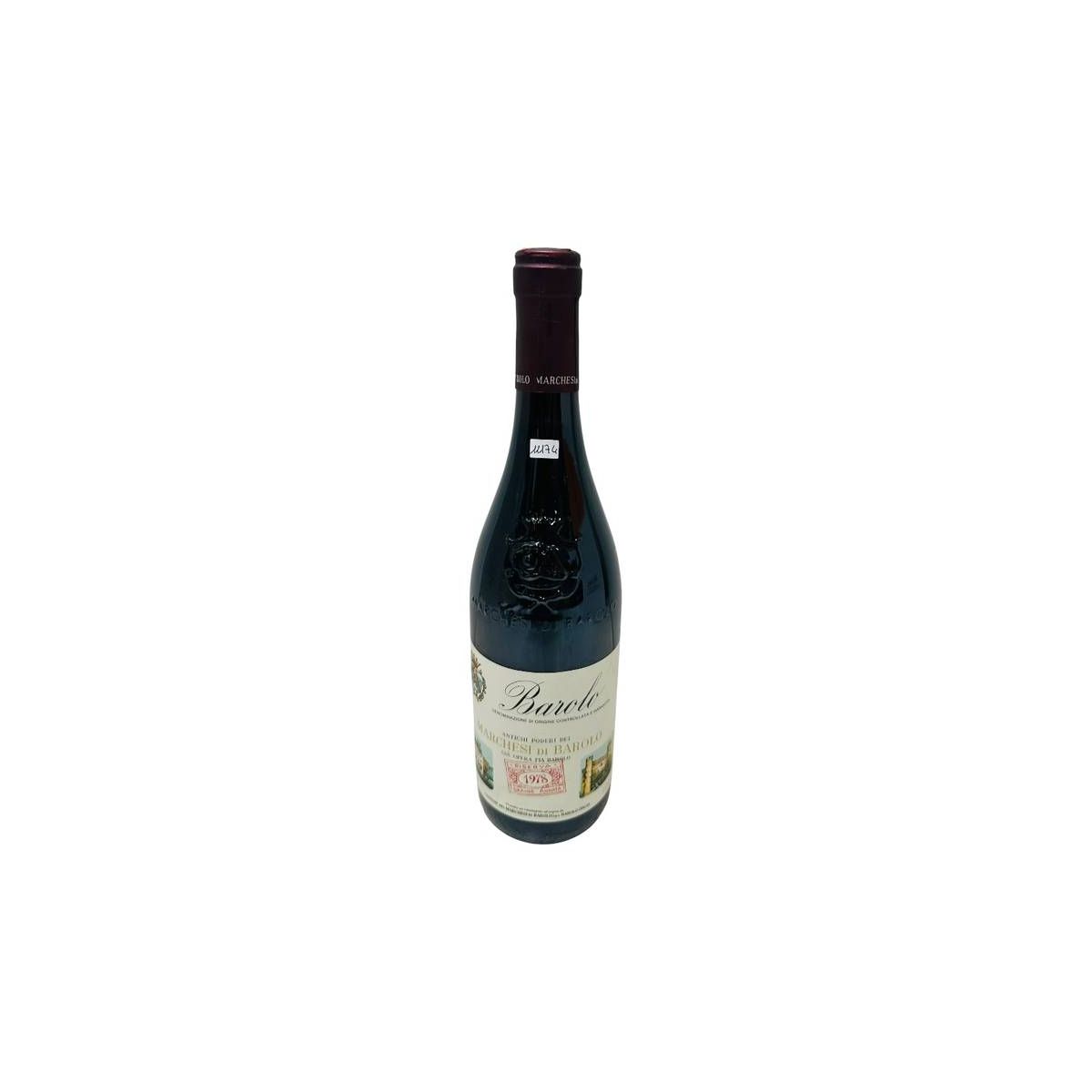 Vintage Bottle - Marchesi di Barolo Barolo Riserva DOC 1978 0,75 lt. - COD. 11174 - Enoteca Bevi Bene