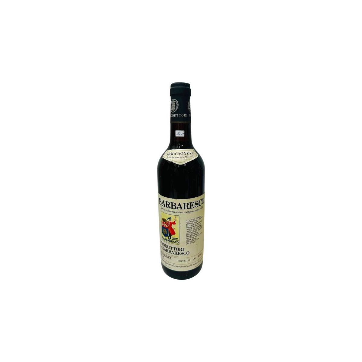 Vintage Bottle - Produttori del Barbaresco Barbaresco Riserva DOC "Moccagatta" 1970 0,72 lt. - COD. 11434 - Enoteca Bevi Bene