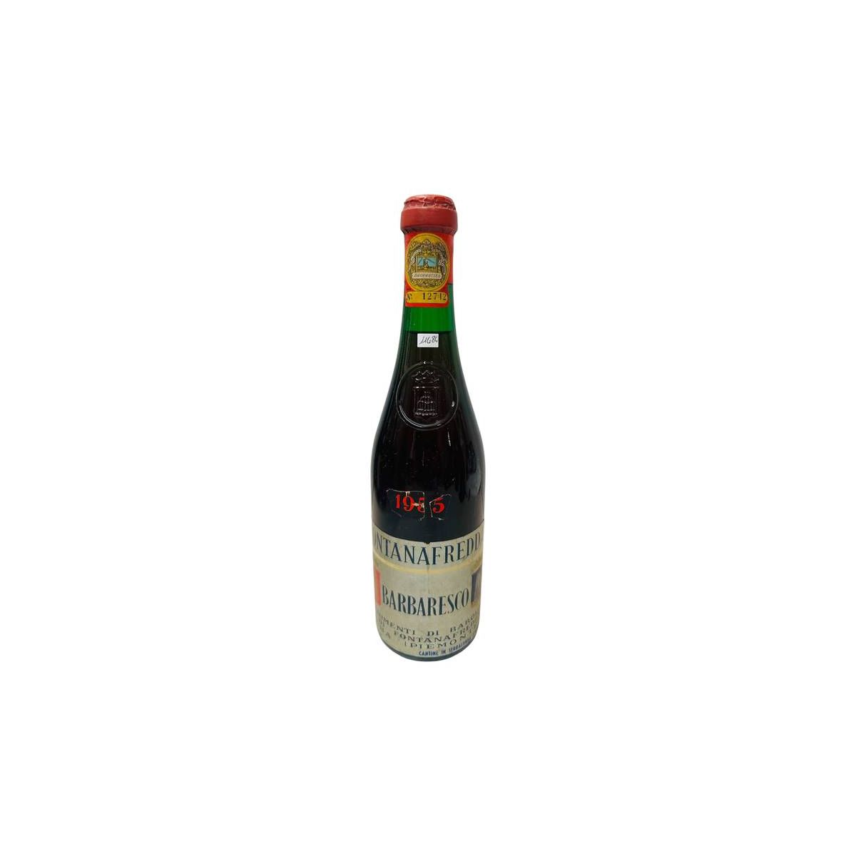 Vintage Bottle - Fontanafredda Barbaresco 1955 0,72 lt. CLEAR COLOR e RUINED LABEL - COD. 11484 - Enoteca Bevi Bene