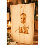 Cassetta di legno Personalizzata con Incisione Laser con Immagine e scritta  - Enoteca Bevi Bene