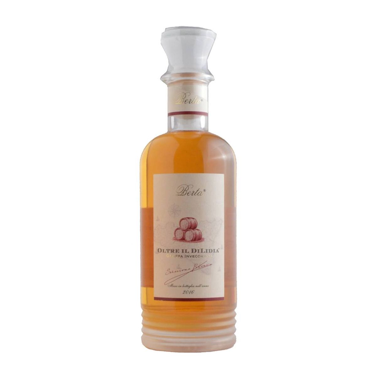 Berta - Grappa Invecchiata in Botti di Marsala Oltre il Dilidia 0,70 lt.