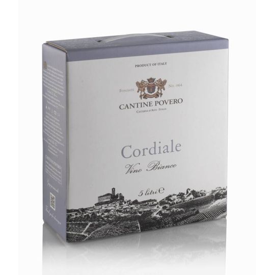 Cantine Povero - Bag In Box 5 lt. Vino Bianco da Uve Cortese Cordiale