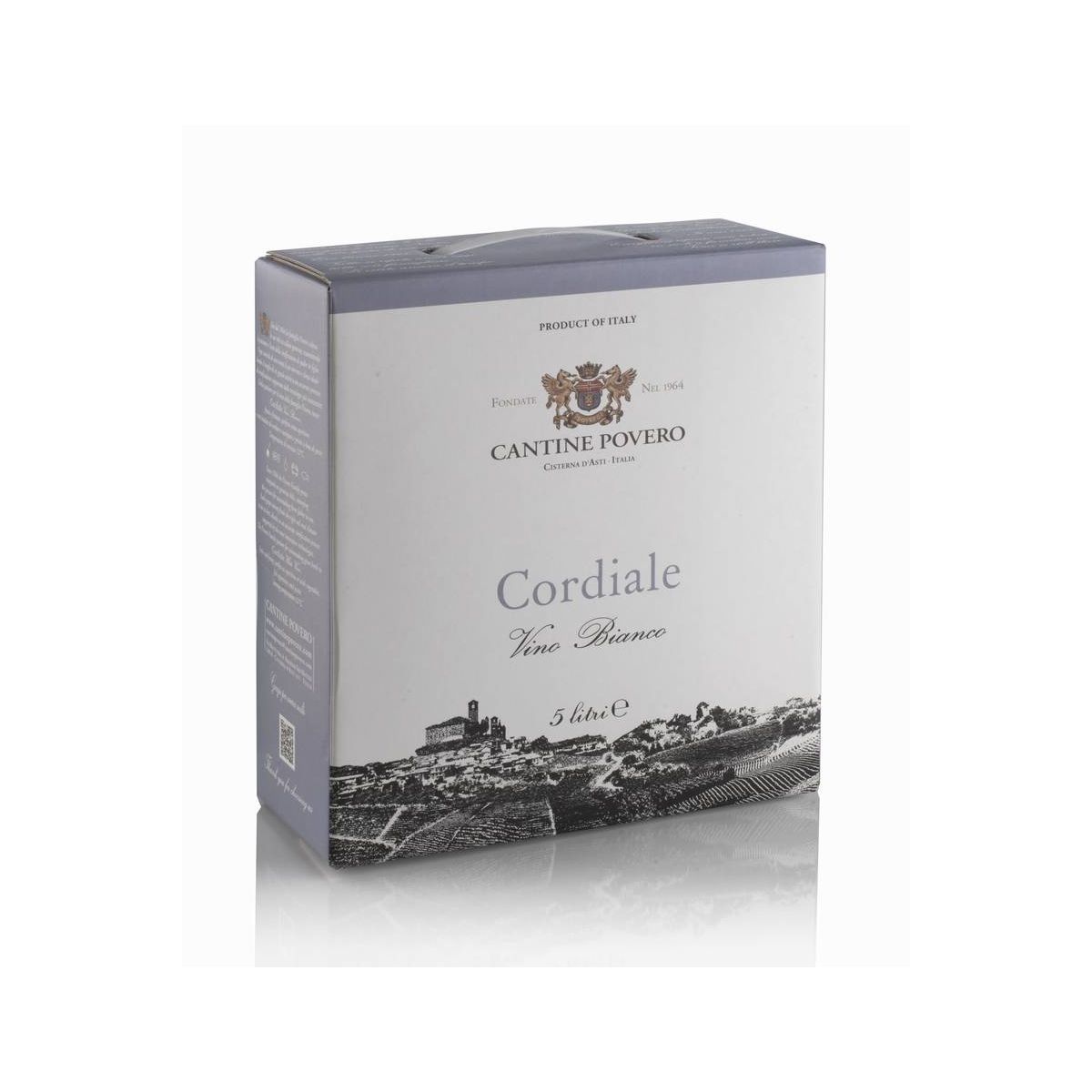Cantine Povero - Bag In Box 5 lt. Vino Bianco da Uve Cortese Cordiale