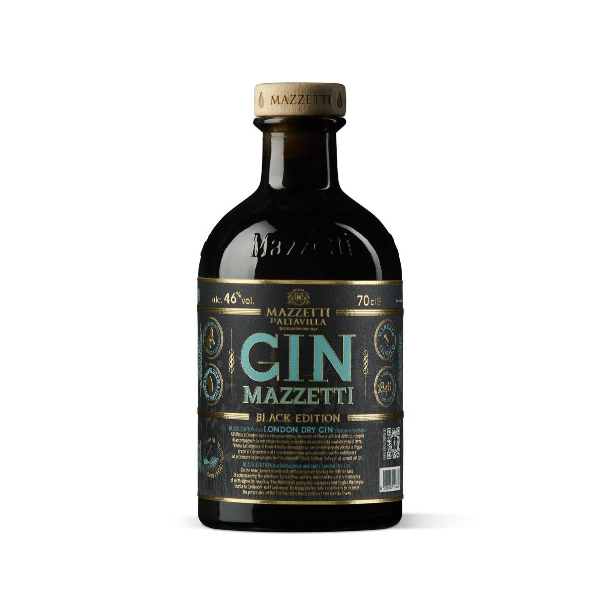 Mazzetti d'Altavilla - London Dry Gin Black Edition 0,70 lt.