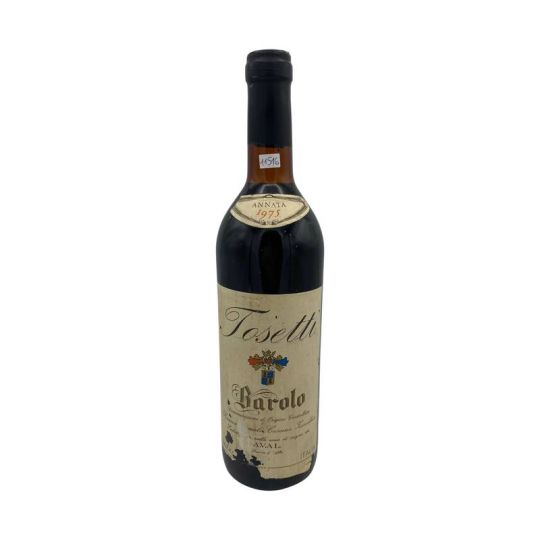 Vintage Bottle - Tosetti Barolo Riserva Speciale DOC Cascina Zoccolaio 1975 0,75 lt.  RUINED LABEL - COD. 11516