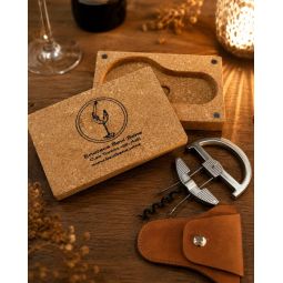 Cavatappi Lamellare Professionale 2 in 1 con Spirale e Lamelle - Incisione Laser Gratuita