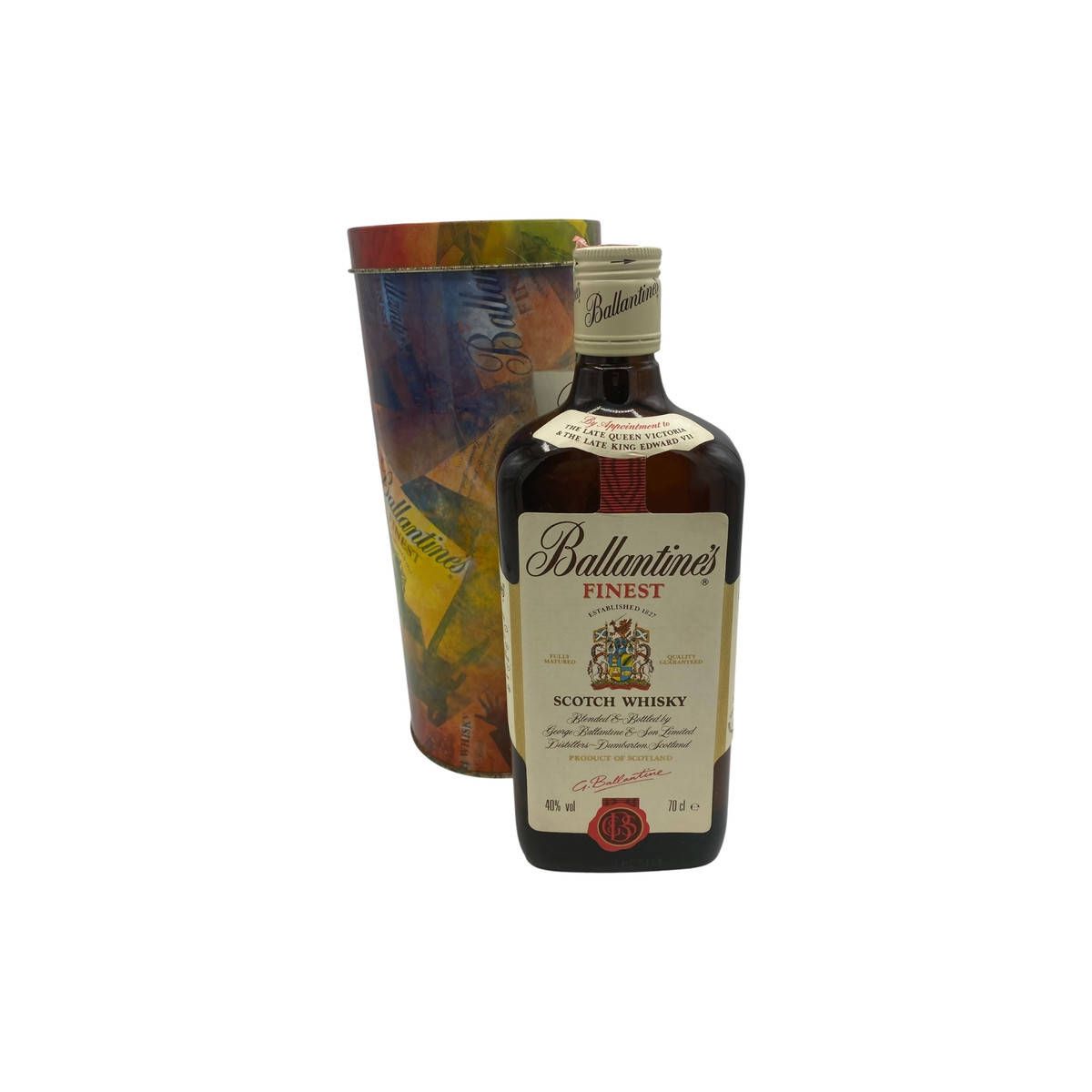 Ballantine's - Finest Scotch Whisky 0,70 lt. + Box in Latta Colorato
