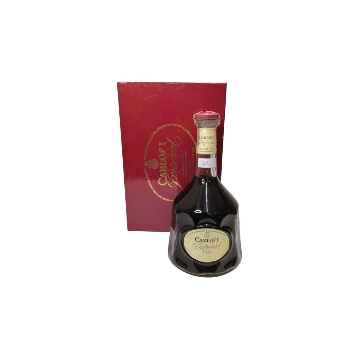 Vintage Bottle - Carlos I Brandy Solera Gran Reserva PEDRO DOMECQ 0,75 lt. + Box - COD. 5416 - Enoteca Bevi Bene