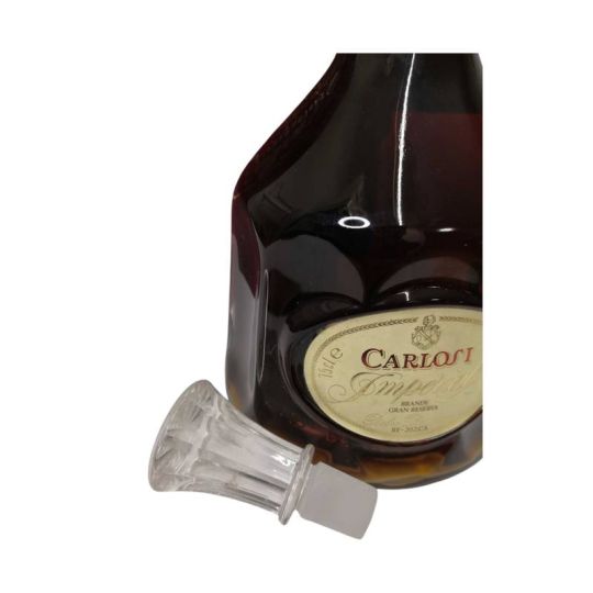 Vintage Bottle - Carlos I Brandy Solera Gran Reserva PEDRO DOMECQ 0,75 lt. + Box - COD. 5416 - Enoteca Bevi Bene