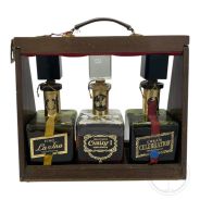 Vintage Bottle - Pedro Domecq Tris 3 bt Carlos I Brandy Solera Especial - Fino La Ina - Cream Celebration 0,75 lt. 50s / 60s - COD. 6458