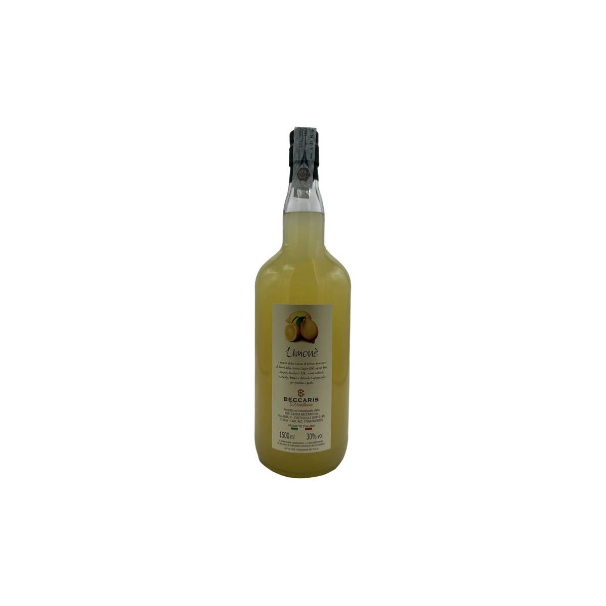 Beccaris - Liquore al Limone Limoncino "Limonè" 1,5 lt. MAGNUM - Enoteca Bevi Bene