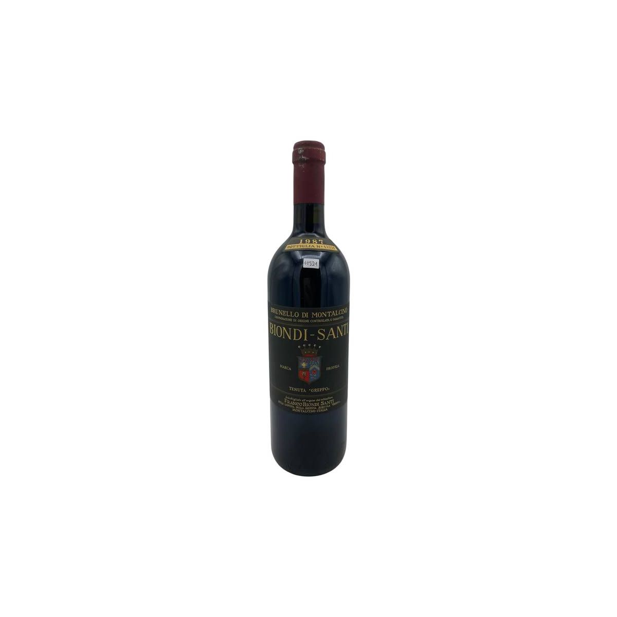 Vintage Bottle - Biondi Santi Brunello di Montalcino DOCG Tenuta Greppo 1987 0,75 lt. - COD. 11521