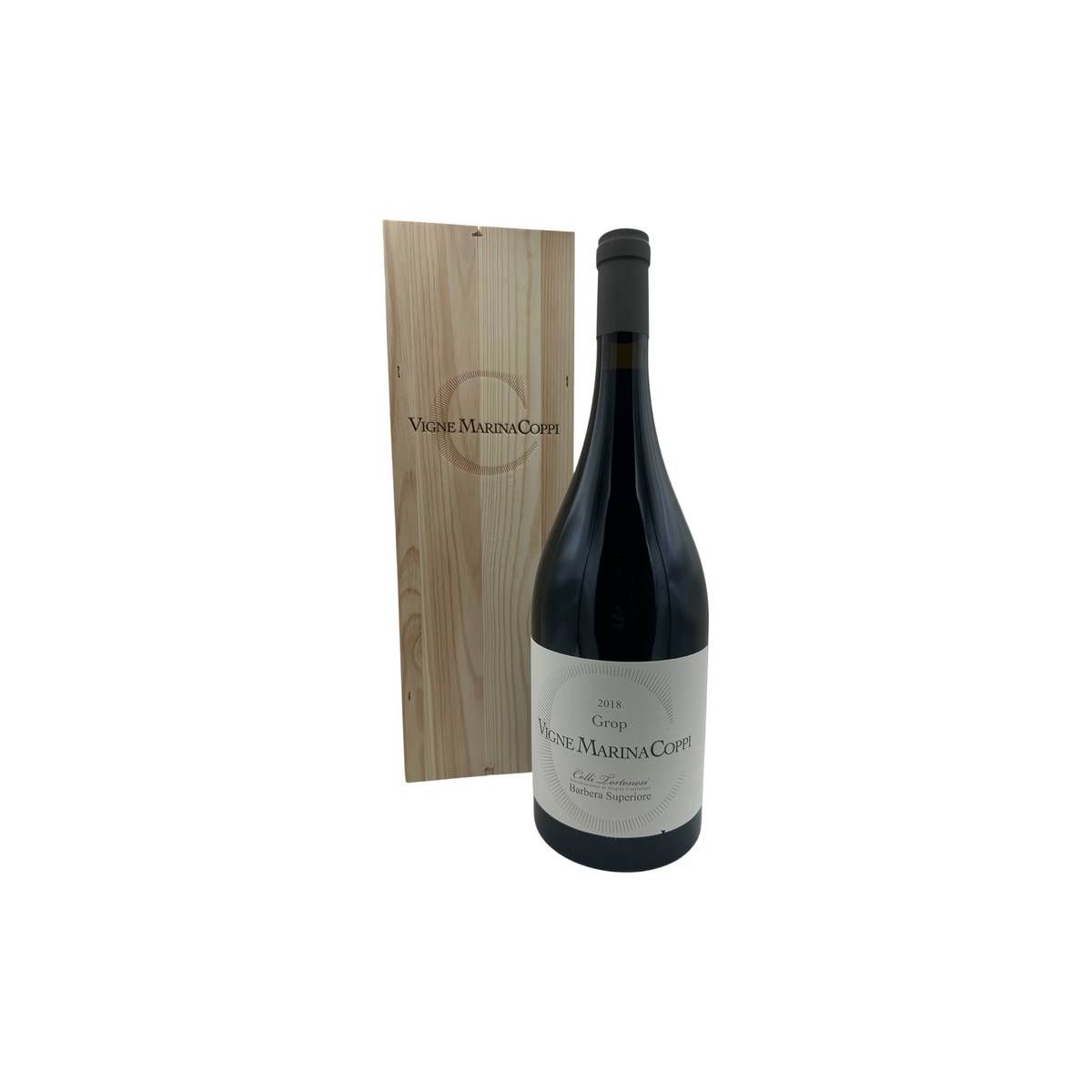 Vigne Marina Coppi - Colli Tortonesi DOC Barbera Superiore Grop 2018 1,5 lt. MAGNUM + Box Legno