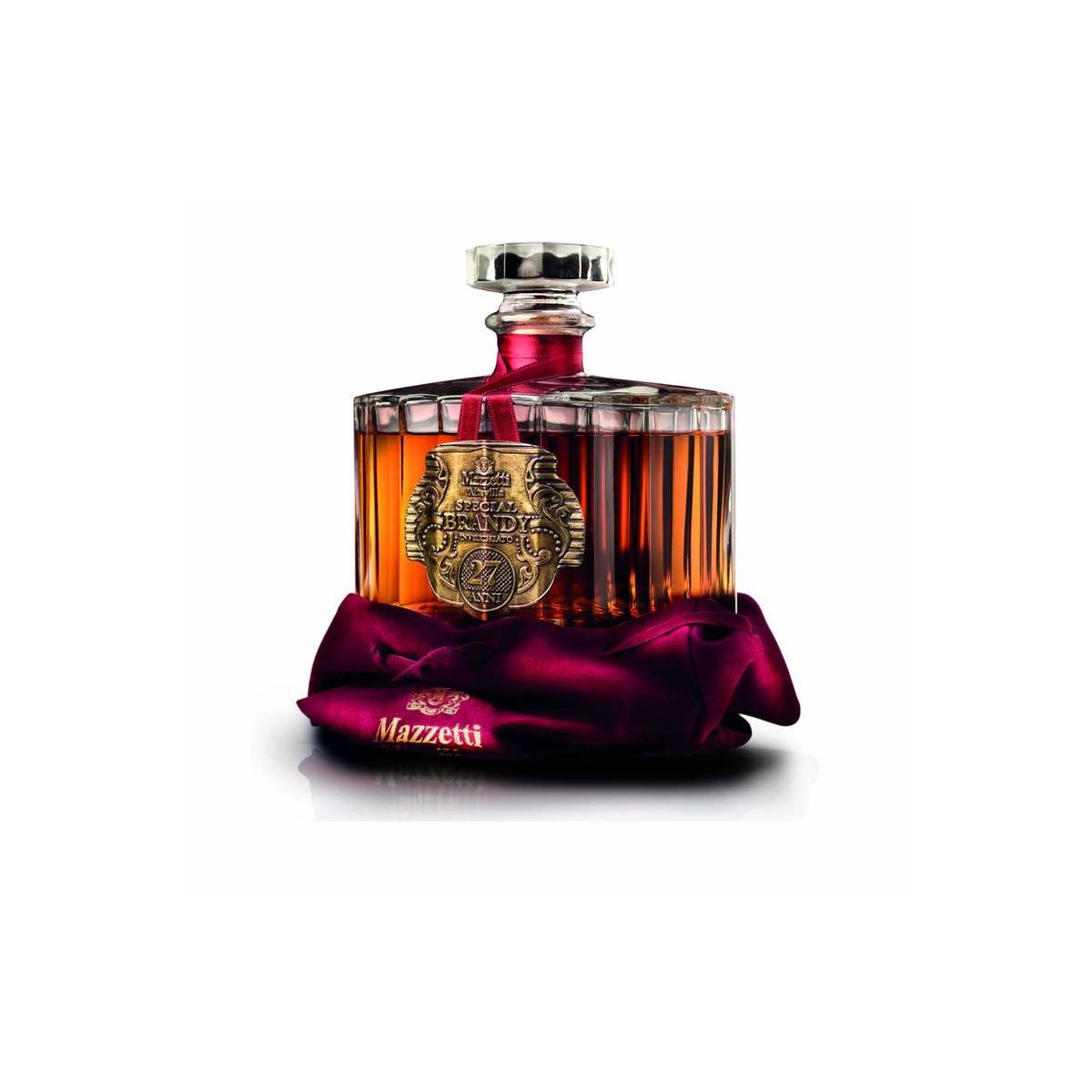 Mazzetti d'Altavilla - Brandy 27 anni con elegante Panno 0,70 lt. - Enoteca Bevi Bene