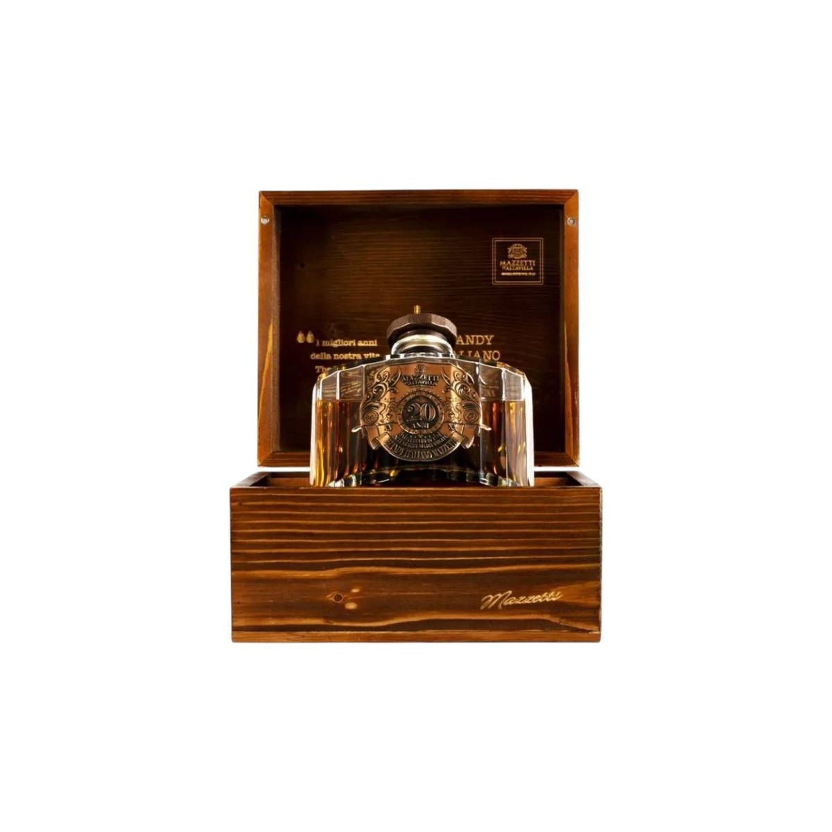 Mazzetti d'Altavilla - Brandy Italiano invecchiato 20 anni 0,70 lt. + Box Legno