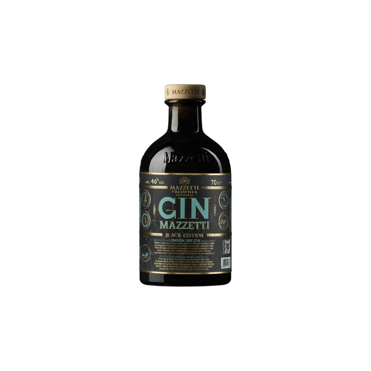 Mazzetti d'Altavilla - London Dry Gin Black Edition 0,70 lt. - Enoteca Bevi Bene