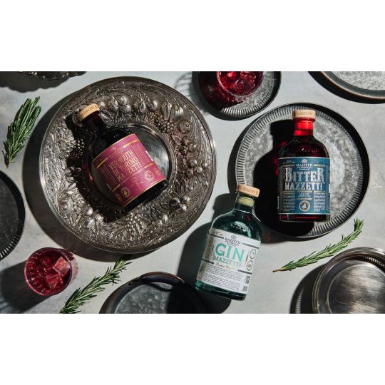 Mazzetti d'Altavilla - Kit degustazione "Momento Negroni" con 3 bt da 0,50 lt. + Sitto Bicchieri + Jigger 0,50 lt. - Enoteca Bevi Bene