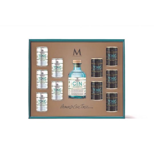 Mazzetti d'Altavilla - Momento Gin Tonic Mazzetti London Dry Gin + 10 Toniche 0,50 lt. + Box