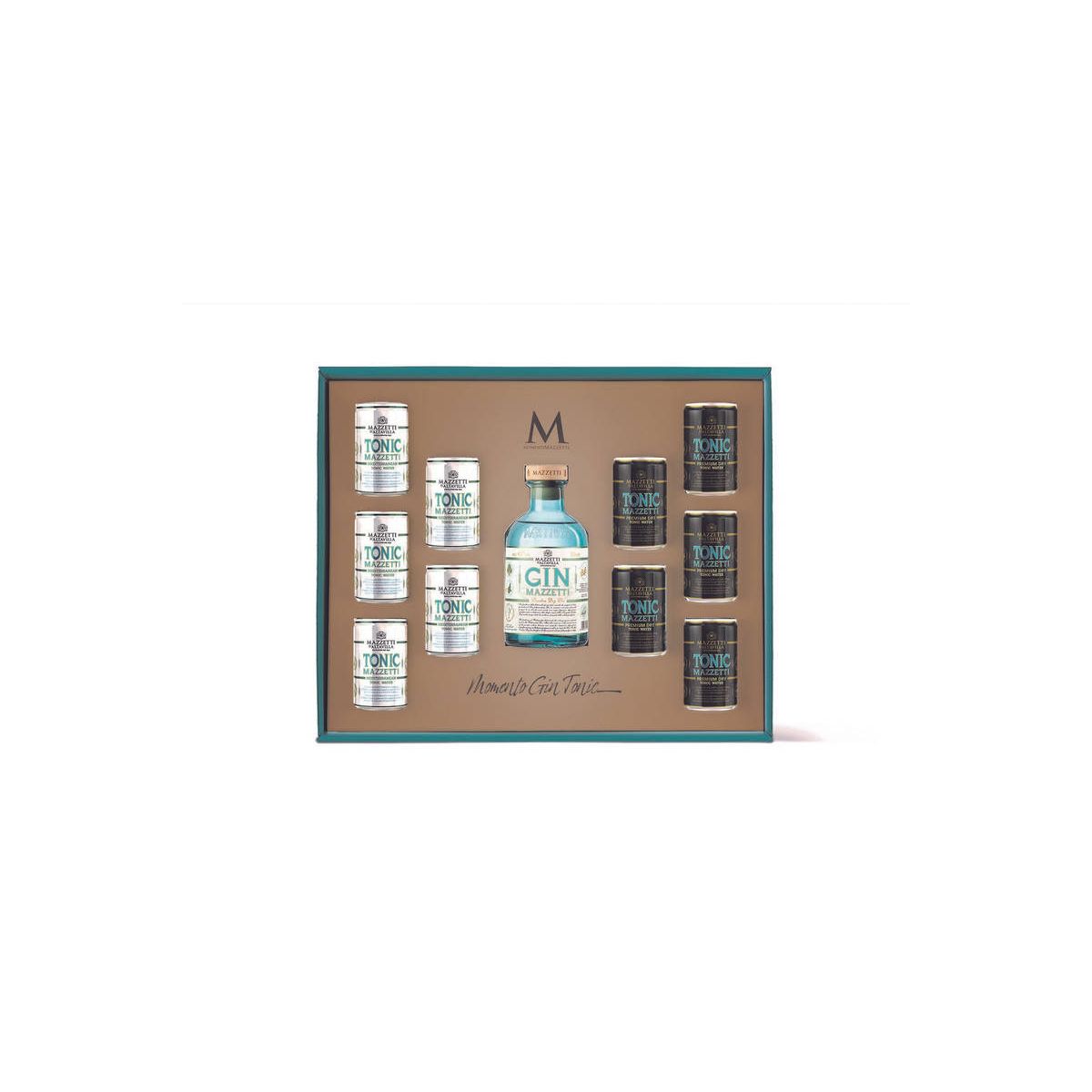 Mazzetti d'Altavilla - Momento Gin Tonic Mazzetti London Dry Gin + 10 Toniche 0,50 lt. + Box