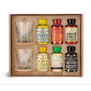 Mazzetti d'Altavilla - Kit Momento Digestivo Tasting Experience con 6 Baby Spirits + 2 Bohemian Tumbler XL