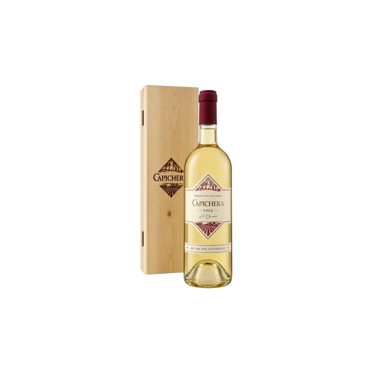 Capichera - Vermentino Isola dei Nuraghi IGT "Capichera" 2024 1,5 lt. MAGNUM + Box Legno - Enoteca Bevi Bene