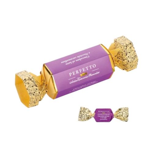 Antica Torroneria Piemontese - Praline di Cioccolato al Latte e Nocciole caramellate Perfetto Candy 100 gr.