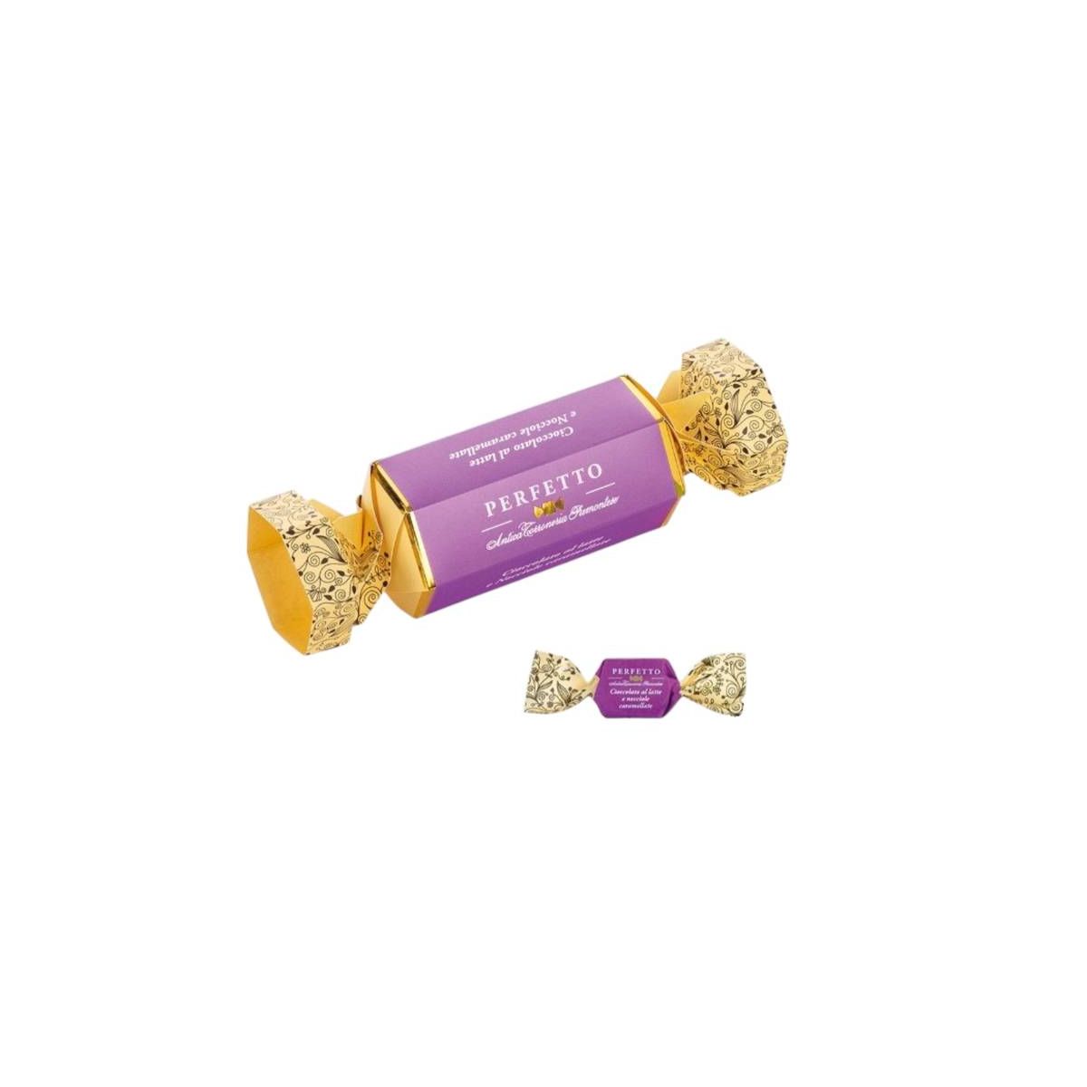 Antica Torroneria Piemontese - Praline di Cioccolato al Latte e Nocciole caramellate Perfetto Candy 100 gr.