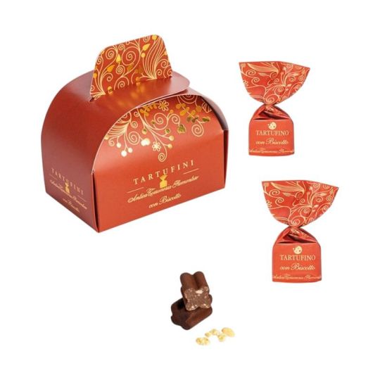Antica Torroneria Piemontese - Tartufini dolci con biscotto confezione Cabaret 80 gr.