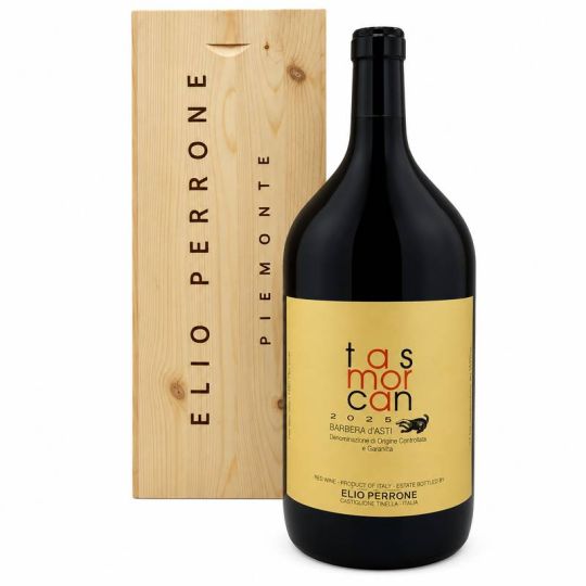 Elio Perrone - Barbera d'Asti DOCG Tasmorcan 2025 3 lt. JEROBOAM + Box Legno