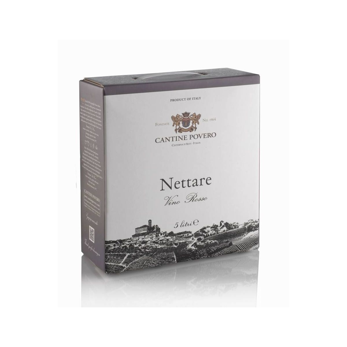 Cantine Povero - Bag In Box 5 lt. Vino Rosso da Uve Nebbiolo "Nettare" - Enoteca Bevi Bene