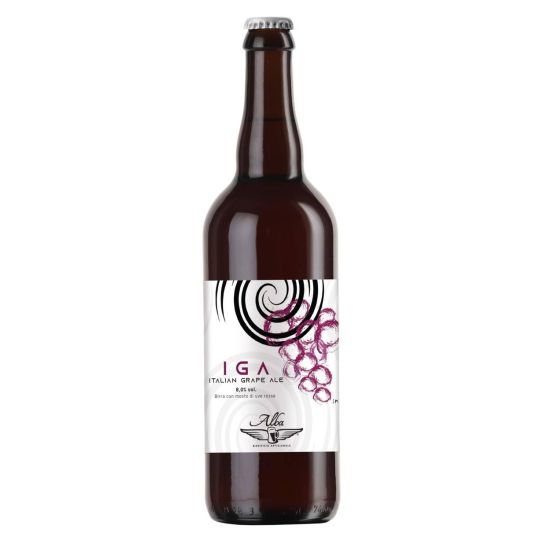 Birrificio Artigianale Alba - Birra "I.G.A" Red Italian Grape Ale con mosto di uve Nebbiolo 0,75 lt. - Enoteca Bevi Bene