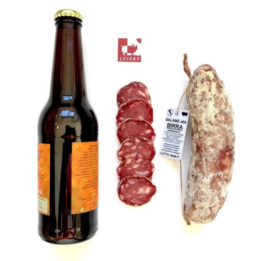Agrisalumeria Luiset - Salame alla Birra 200 gr. circa - Enoteca Bevi Bene