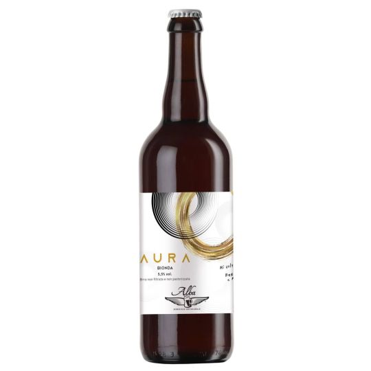 Birrificio Artigianale Alba - Birra "AURA" Bionda Senza Glutine 0,75 lt. - Enoteca Bevi Bene