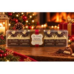 La Perla Cioccolato di Torino - Tartufi di cioccolato Selection I Cinque Tiramisù con Nocciola 70 gr.