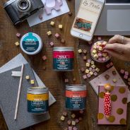 La Perla Cioccolato di Torino - Perle Fondente. Piccoli Tartufi di Cioccolato fondente con Nocciola 50 gr.