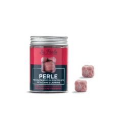 La Perla Cioccolato di Torino - Perle Pistacchio e Lampone. Piccoli Tartufi di cioccolato bianco 50 gr.