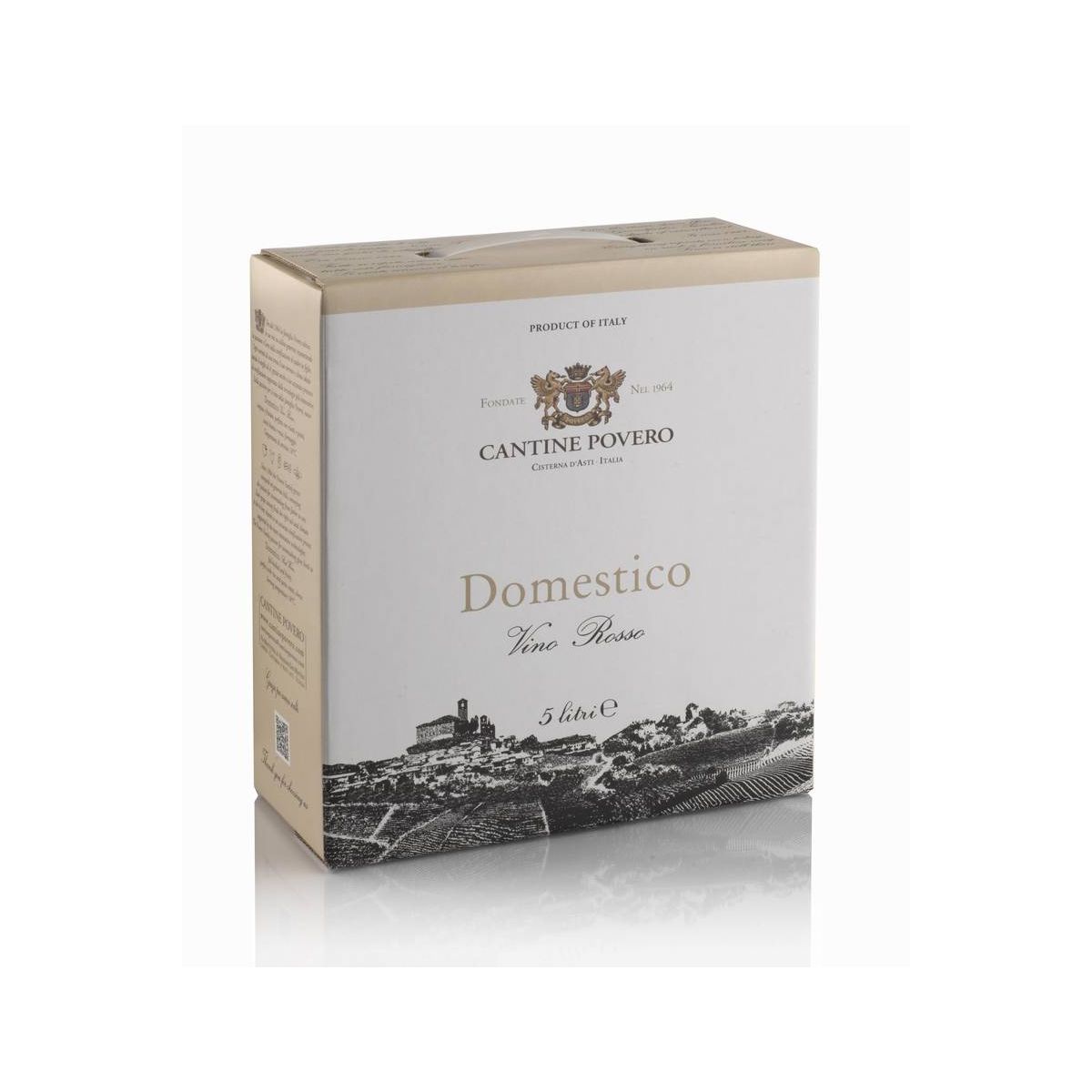 Cantine Povero - Bag In Box 5 lt. Vino Rosso da Uve Dolcetto "Domestico" - Enoteca Bevi Bene