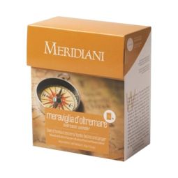 Meridiani Bouquet - Tisana Miscela di Frutti e Fiori per infusione Fave di Tonka e Zenzero Meraviglia d'Oltremare 15 bustine da 2 gr