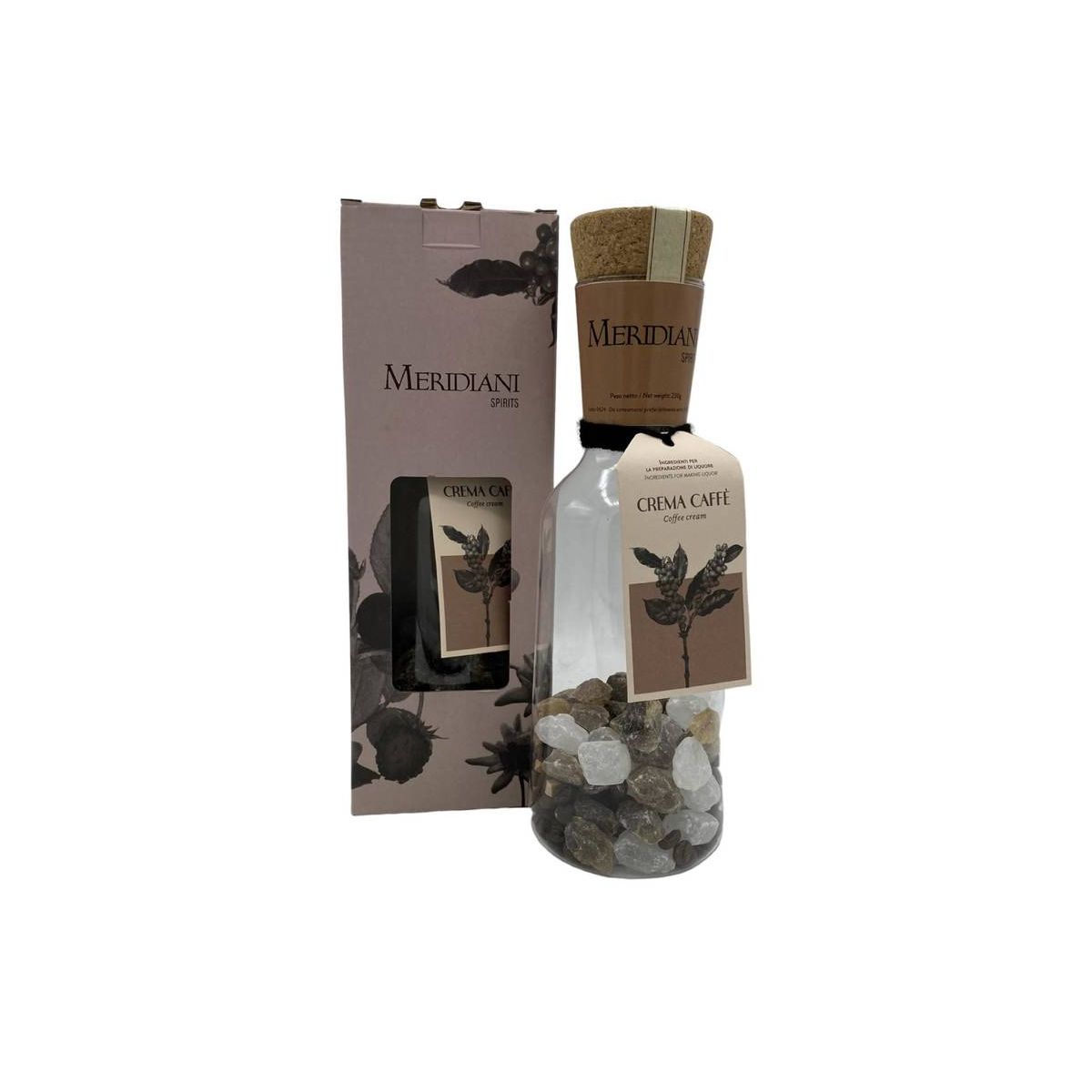 Meridiani Spirits - Idea Regalo Preparato per Liquore: Crema Caffè 230 gr. - Enoteca Bevi Bene