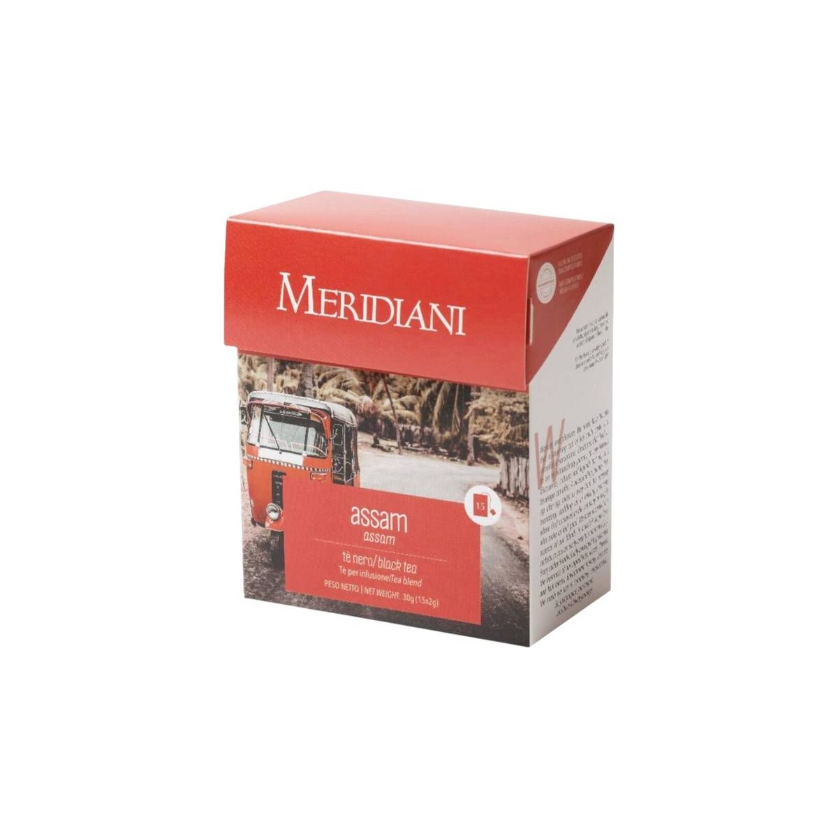 Meridiani Bouquet - Tè Nero per infusione "Assam" 15 bustine da 2 gr - Enoteca Bevi Bene