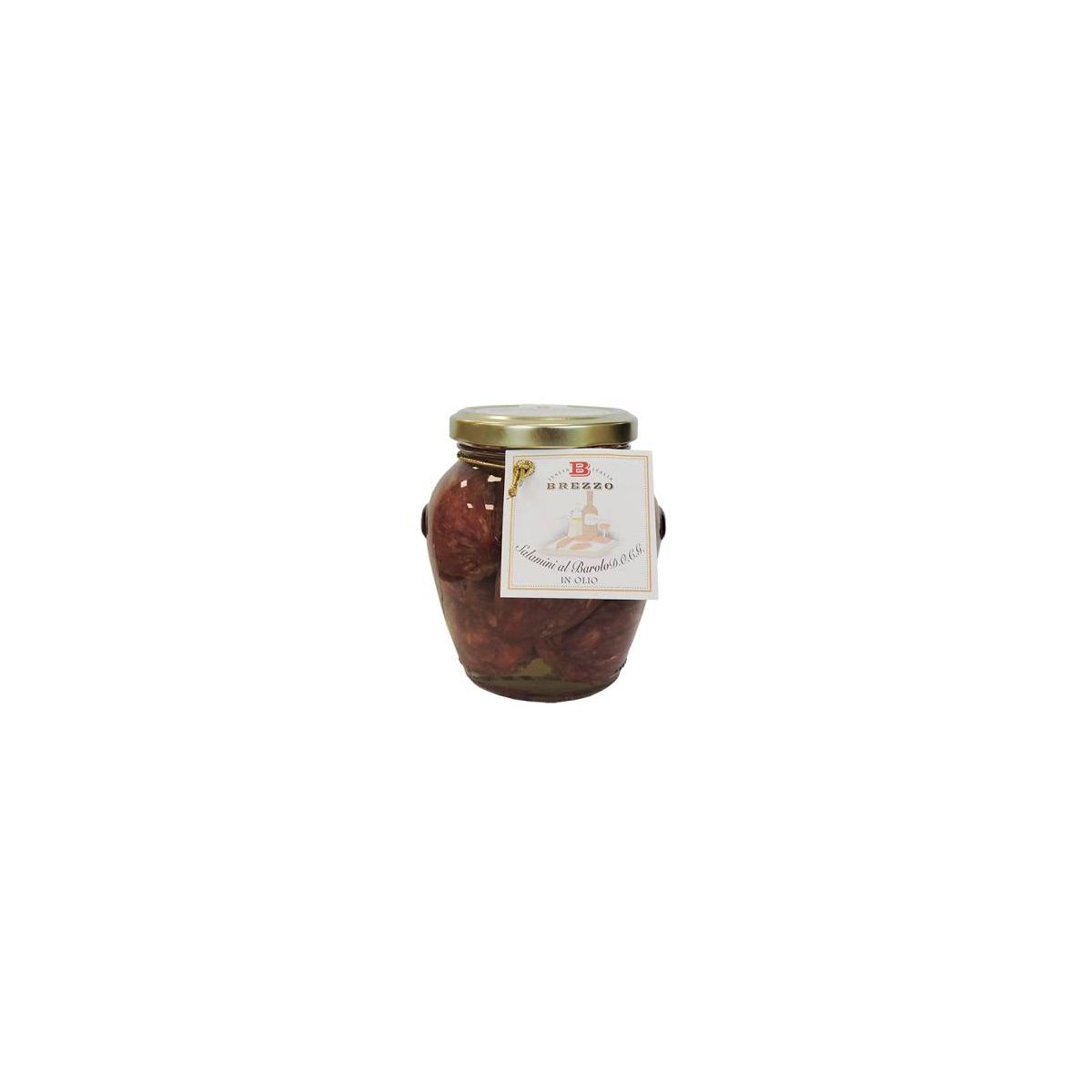 Brezzo - Salamini al Barolo DOCG sott'olio 290 gr.