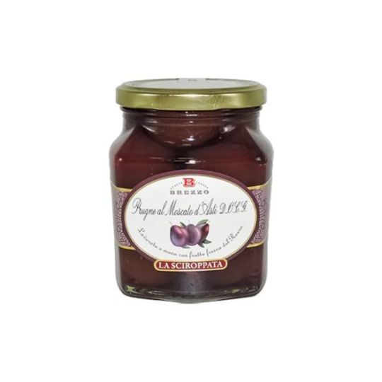 Brezzo - Frutta Sciroppata - Prugne al Moscato d'Asti DOCG 620 gr. - Enoteca Bevi Bene