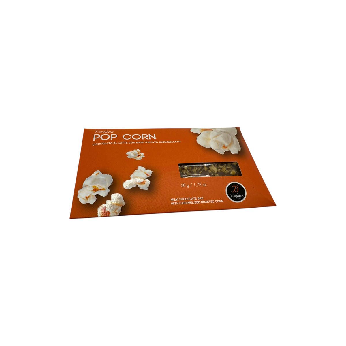 Bodrato - Tavoletta di Cioccolato al Latte e Pop Corn 50 gr.