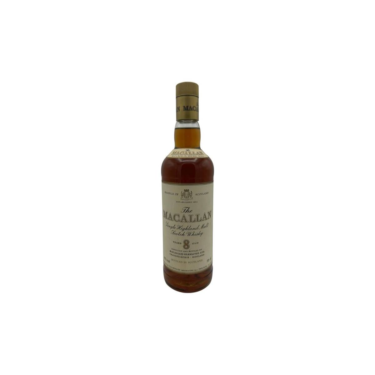 The Macallan - Single Highland Malt Scotch Whisky 8 y Rinaldi Import 0,75 lt.