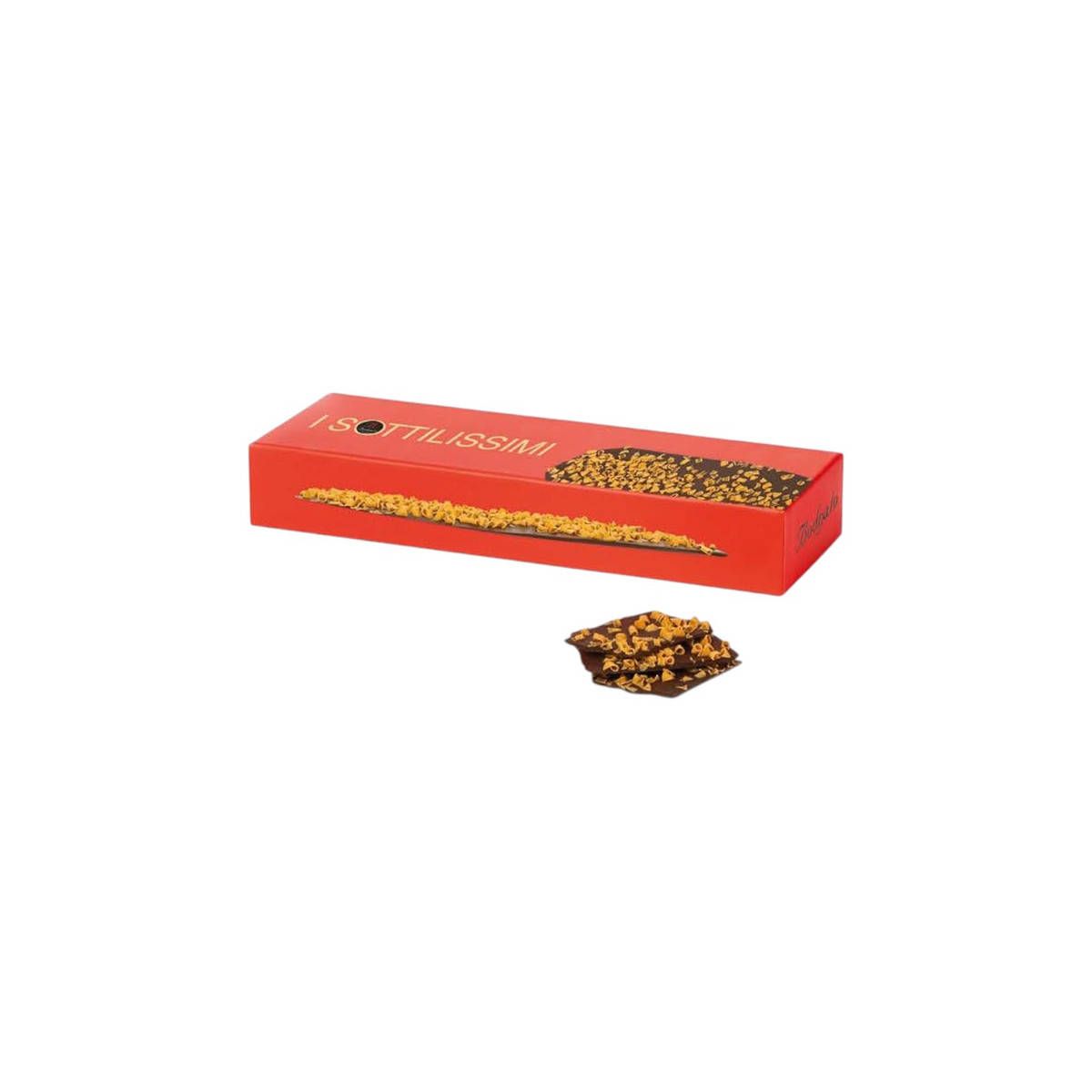 Bodrato - Tavoletta di Cioccolato Fondente con fiocchi di Caramello Sottilissimi 160 gr.