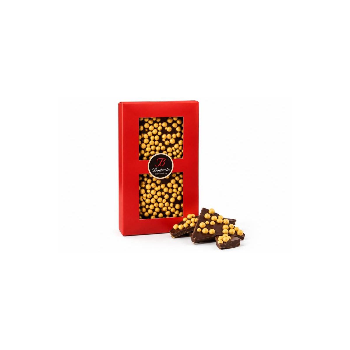Bodrato - Piastrella di Cioccolato Fondente con Sfere Croccanti 100 gr.